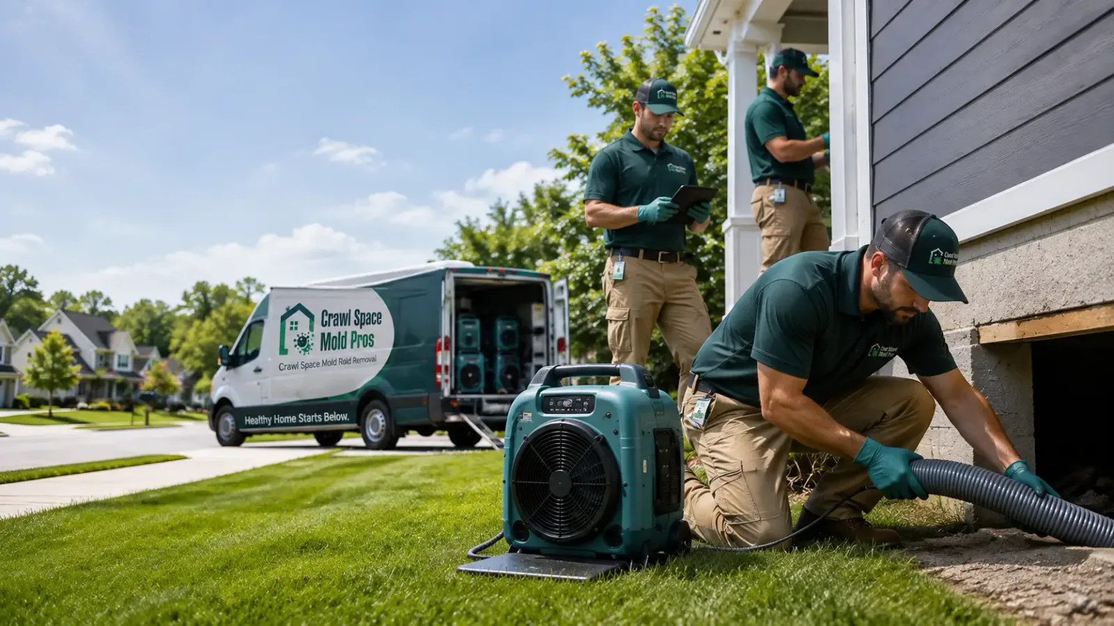 Crawl Space Mold Removal in Claiborne, MD